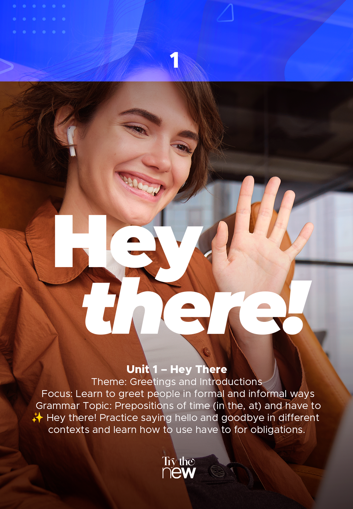 Abertura da Unidade 1: Hey There! — Greetings and Introductions
